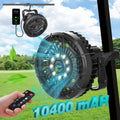 Golf Cart Fan, USB Rechargeable Portable Fan with Clip, 3 Speeds Strong Airflow, 360° Rotatable Silent Cooling Fan for Golf Cart Outdoor Camping Travel