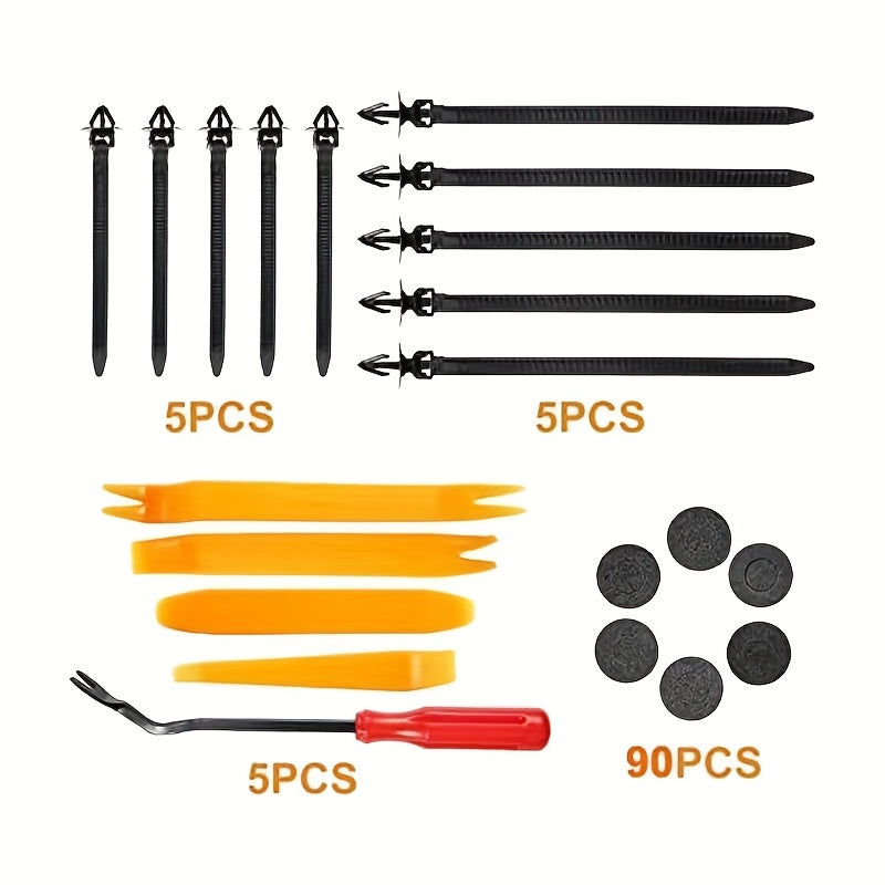 PCS Boxed Retainer Clips Kit for Car Bumper, Door Panel, Fender – 26 Types of Auto Fasteners with Complete Removal Tools