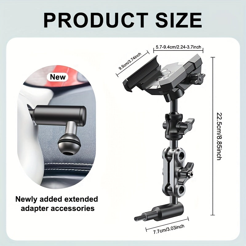 New Off-Road Vehicle Phone Holder, Universal Off-Road A-Pillar Handlebar Armrest Phone Holder, Truck A-Pillar Phone Holder, Car Aluminum Alloy Support Rod Phone Mount