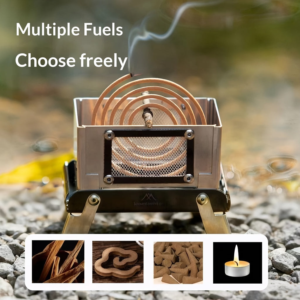 Shanxingzhe Portable Mini Outdoor/Indoor Folding Stove, Ideal for Camping and BBQ