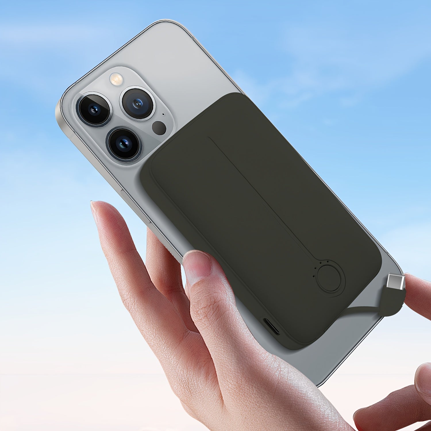 Sleek 5000mAh Magnetic Power Bank with USB-C & Compatibility - 20W Fast Charging, Portable Battery Pack for iPhone 15/15 Plus/15 Pro/15 Pro Max, for iPhone 14/13/12 Series - Durable Polymer Lithium Battery, Fast Charging Support|Compact Charger|Magnetic A