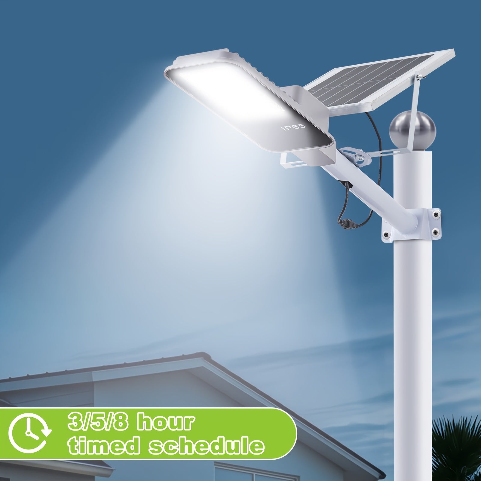 4/2/1 Pack Solar Street Light with Mounting Bracket, Dimmable LED Smart Light, 13.78-Inch Expanded Solar Panel Efficiently Collects Solar Energy, Long Distance, Light Sensor Activation, Fully Solar Powered, Energy Saving, Suitable for Harsh Weather