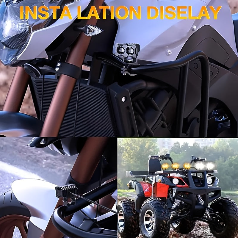 Heyword Brand - Available in 1-Pack or 2-Pack Configuration - Newest Model - Multi-Color LED - Compatible with Motorcycle and Car Lighting, No Battery Included