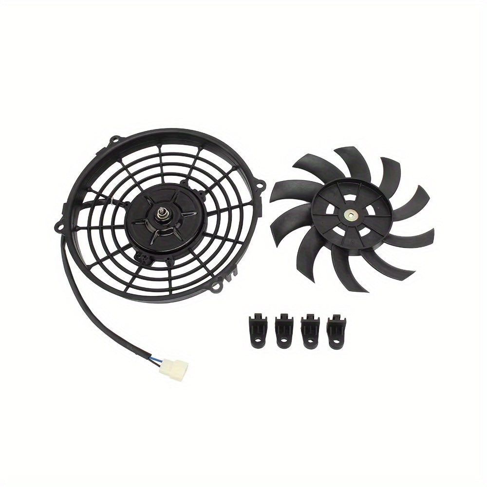 8 Inch 12V Motorcycle Cooling Fan, Universal Parts for 150CC 200CC 250CC ATV Quads, Suitable for Car Air Conditioning Condenser