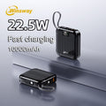 文思威2.9英寸迷你便攜充電寶-10000mAh，22.5W快充，配備2合1掛繩線，Type-C雙向快充，LED高畫質顯示屏，便攜登機，相容多種手機型號