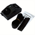 Solar Powered Universal Car Window Fan, Odor Eliminator (Black)