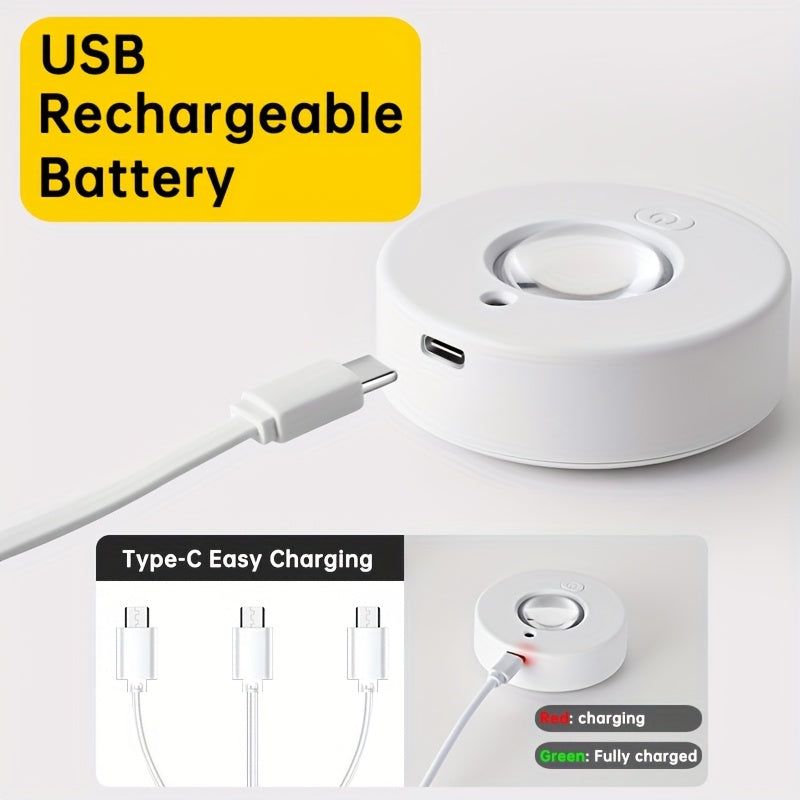 3个可充电RGB LED 橱柜灯带遥控器，亮度可调，USB可充电，USB接口、USB灯具灯饰，12种颜色模式，动态照明效果，定时功能，适用于橱柜、衣柜、家居装饰和办公室