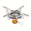 Portable Camping Stove, Compatible with Isobutane Fuel, Ideal for Outdoor Camping, BBQ and Hiking