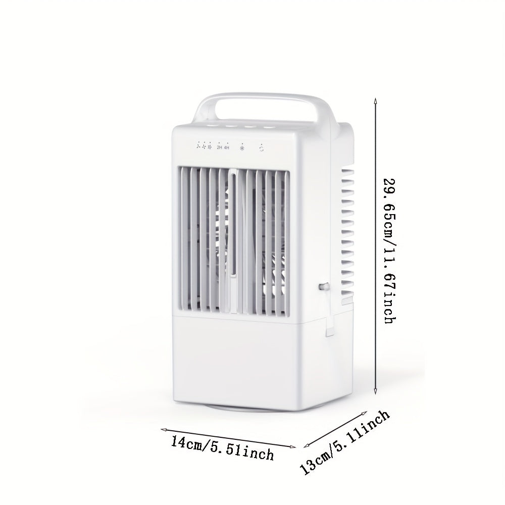 Portable Fan - Quiet Mini Personal Desktop Air Cooler for Bedroom, Living Room, Study and Travel, Energy-Efficient Quadrilateral Design, Battery-Free Direct Powered Cooling Device, Modern Home Air Cooler Fan