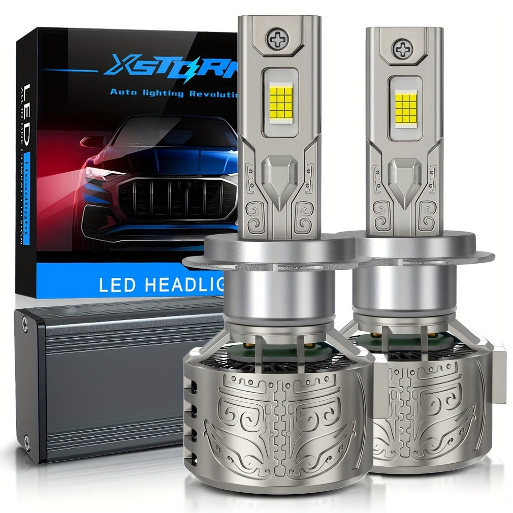 Xstorm 2Pcs 130W High Power H4 H7 H11 Super Bright LED Car Lights 40000Lm H1 H3 9005 HB3 9006 HB4 CPS Chip Car Fog Light Canbus Light 9012 Hir2 Car Light