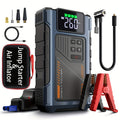 New Car Jump Starter with Air Compressor, Portable Battery Jumper, 6000A Peak Emergency Jump Starter, 150PSI Digital Tire Inflator, Portable Starter 12V (Fit for 2.11 Gal Gas / 1.72 Gal Diesel), Quickly Jump Start Your Vehicle