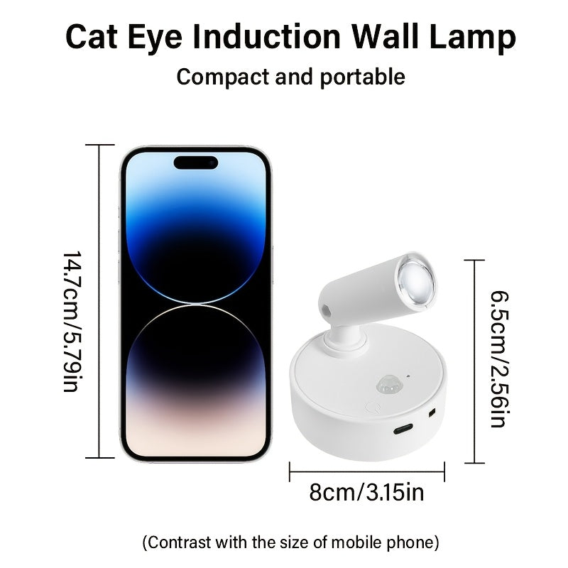 LED multi-functional wireless spotlight, multiple color modes, adjustable brightness, perfect for plants and artwork – no-drill installation, touch control, white and black, suitable for bedrooms, living rooms, hallways, artwork lighting
