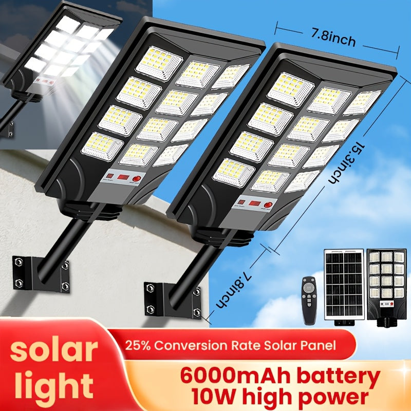 Outdoor Courtyard Solar Wall Light Street Light Waterproof, Solar Street Light Remote Control, Solar Flood Light Motion Sensor Courtyard Lighting, Deck Light, Garden Light Solar Parking Lot Light