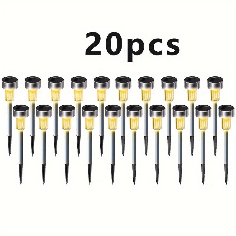 Super Bright Solar Lights, Available in 10, 20, 30 or 40 Packs, Perfect for Decorating Gardens During Halloween, Christmas and New Year. These Amazing Multi-Pack Landscape Lights Provide Dusk-to-Dawn Illumination for Over 12 Hours