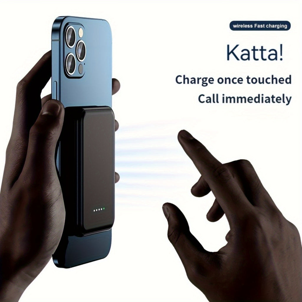 5 Colour, Ultra-Thin Magnetic Power Bank, 10000mAh Battery Pack, 22.5 PD Fast Charging, 15W Wireless Charging, Magnetic Battery Pack for 17/16/15/14/13/12/Pro/Mini/Pro Max And Wired Charging for Android Phones
