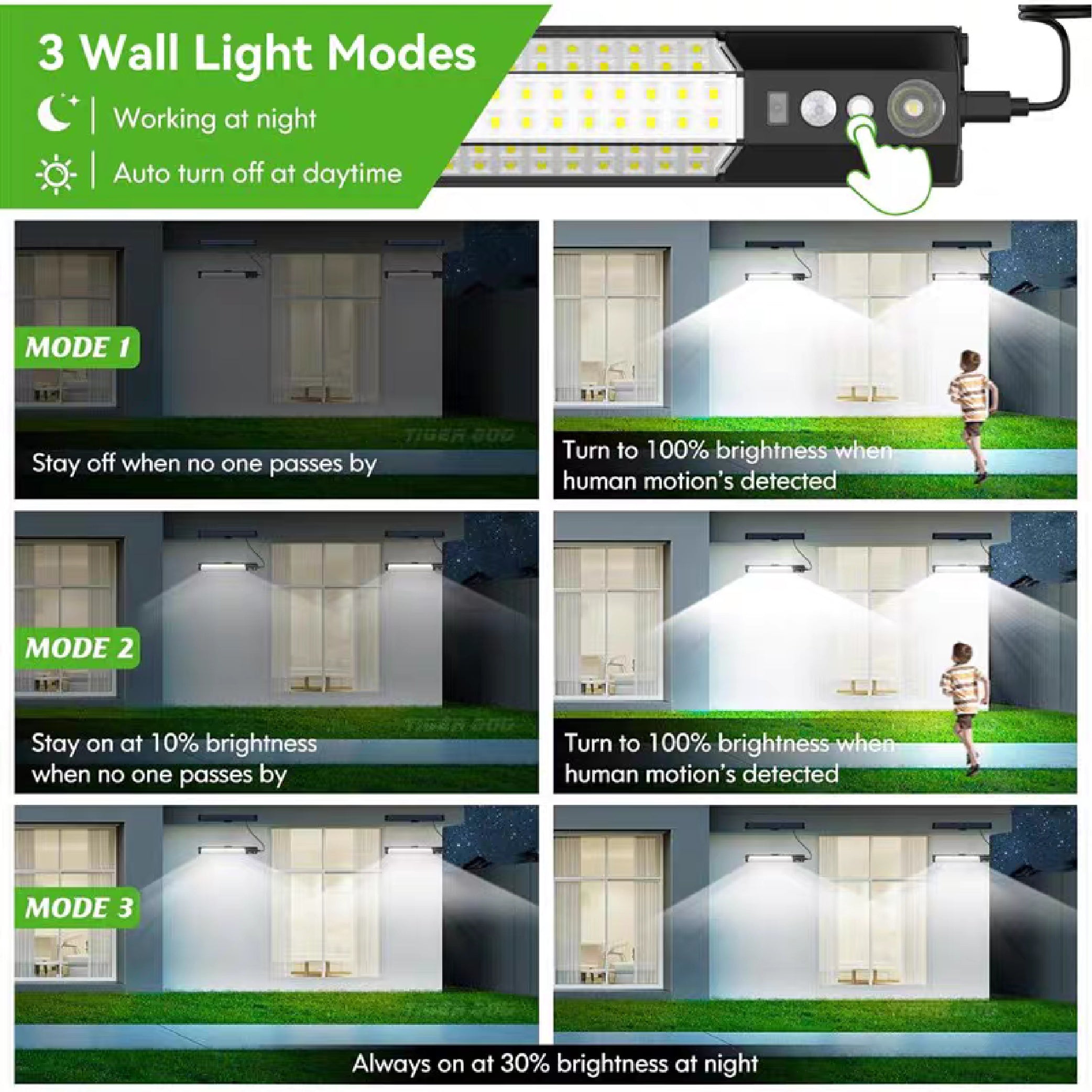 MYSLDR-1 Pack - 196/96 LED Solar Street Light Outdoor IP65 with Motion Sensor Dusk-to-Dawn High Brightness Commercial & Courtyard Security Light, Auto On/Off, Motion Sensor, Outdoor, Garden, Patio, Yard, Pathway Landscape