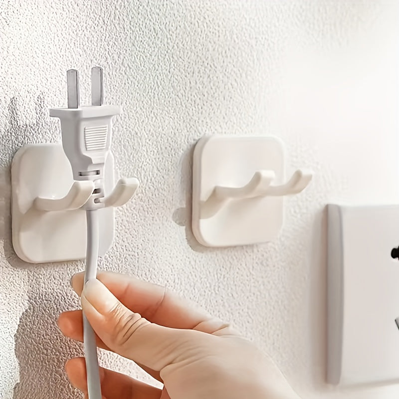 1/2/4 Pack Easy Install Wall Mount Razor Holder - Multi-Function Bathroom Shelf, No Drilling Needed, Perfect for Razor Storage