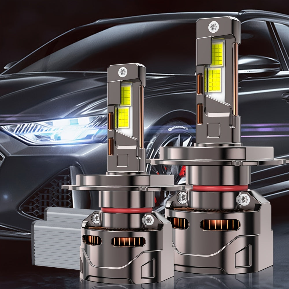 2PCS Car LED Headlight Bulbs - H11-O116, 59400LM, 300W, 7500K, 360° Beam Angle, 9570 CSP Chip, 1000% Brightness, H1, H4, H7, 9005, 9006, 9012, Plug-and-Play, No Battery, Driving Light, Spotlight