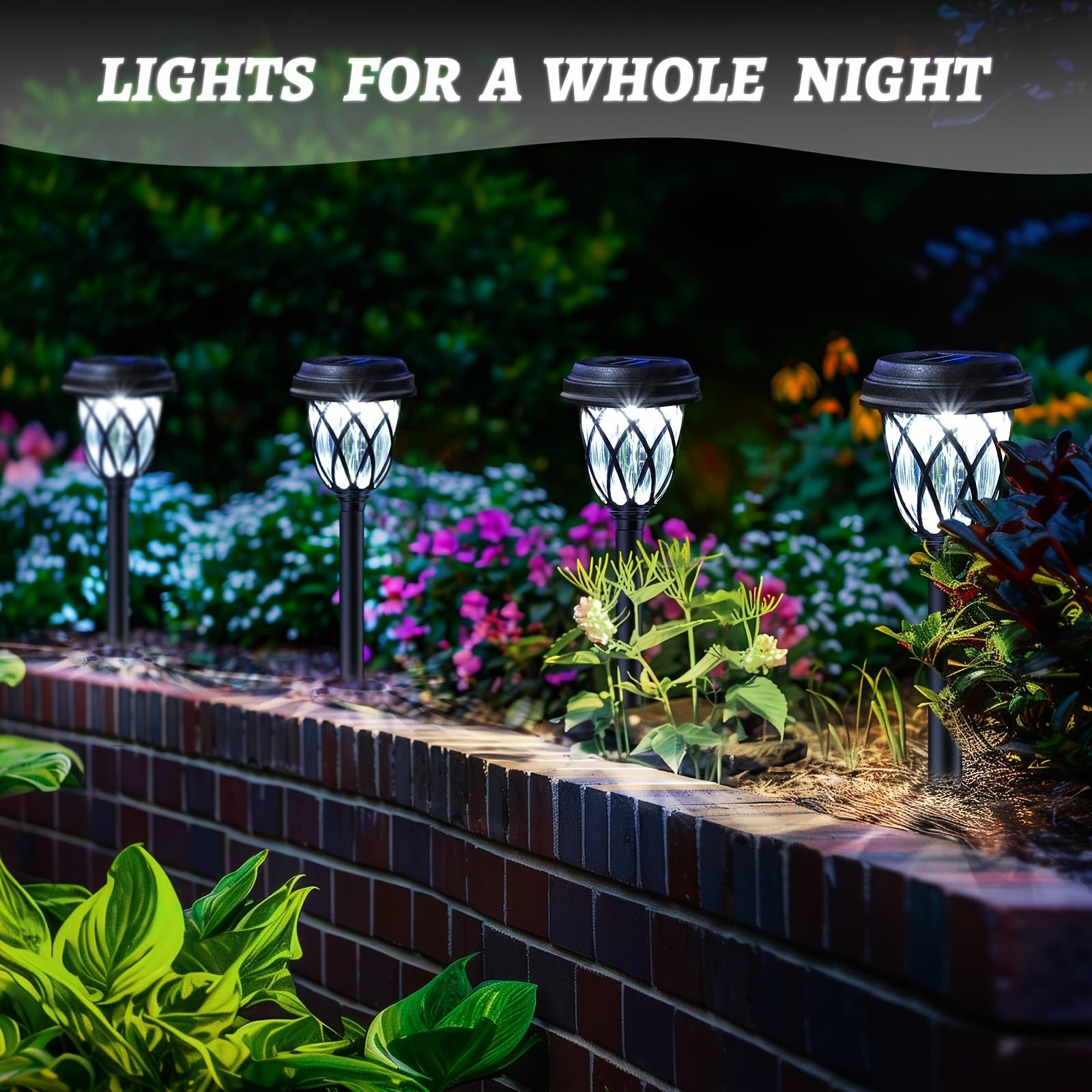 6/10 Pack Solar LED Garden Ground Insert Light - IP44 Waterproof, Creative Cross Grid Design, Durable Polypropylene Material, Easy to Install, Suitable for Garden, Courtyard, Patio, Outdoor and Landscape Lighting