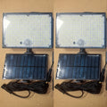 2PCS Commercial Street Area Lighting, 400LED Solar Motion Sensor Outdoor Light, Remote Control, Separate Panel, Dusk-to-Dawn Illumination, Outdoor Balcony, Yard, Garden, Street, Shed, Wall, Christmas Gift, Emergency Lighting Tool