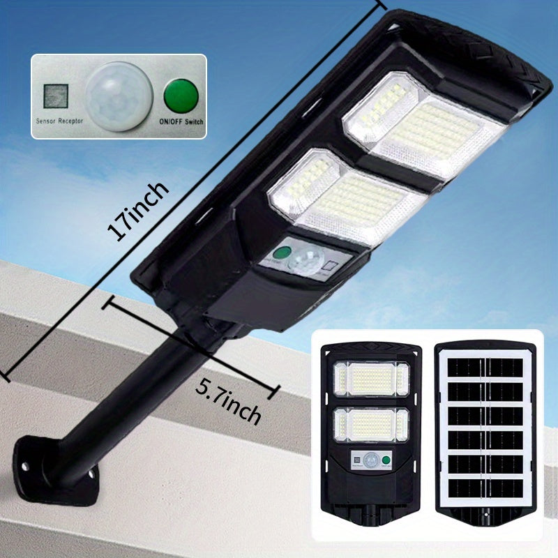 Outdoor Courtyard Solar Wall Light Street Light Waterproof, Solar Street Light Remote Control, Solar Flood Light Motion Sensor Courtyard Lighting, Deck Light, Garden Light Solar Parking Lot Light