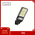 1/2/4 Pack Solar Street Light with Motion Sensor, Designed for Wall Mounting, Suitable for Commercial Streets and Area Lighting, Outdoor 6 COB LED Solar Light with 3 Lighting Modes, Perfect for Floodlighting