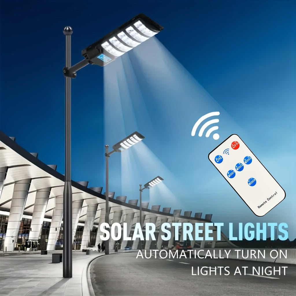 Zero Electricity Cost Professional Solar LED Light, 270° Wide Angle IP65 Heavy Duty Security Sensor Light | Suitable for Farm, Driveway, Garage, Patio, Fence, Deck, Pool, Shed, Wall and Winter-Use Remote Dimming | Christmas & Black Friday Special Offer