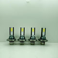 4-Pack H7 LED Headlight Kit - 3000+ Lumens Super Bright 6500K Xenon White Light, High/Low Beam Replacement, Plug-and-Play Wiring, for Trucks and Motorcycles (H7 Bulb Socket), No Battery Included