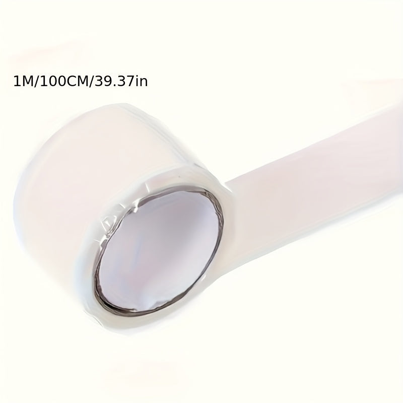 1卷自融合硅胶胶带 - 即时漏水修复，适用于PVC/玻璃/金属/石材的重型防水密封剂，耐高温（无需工具/胶水）- 适用于DIY、管道、洗手池、淋浴、浴缸、马桶的漏水修复 - 即时粘合