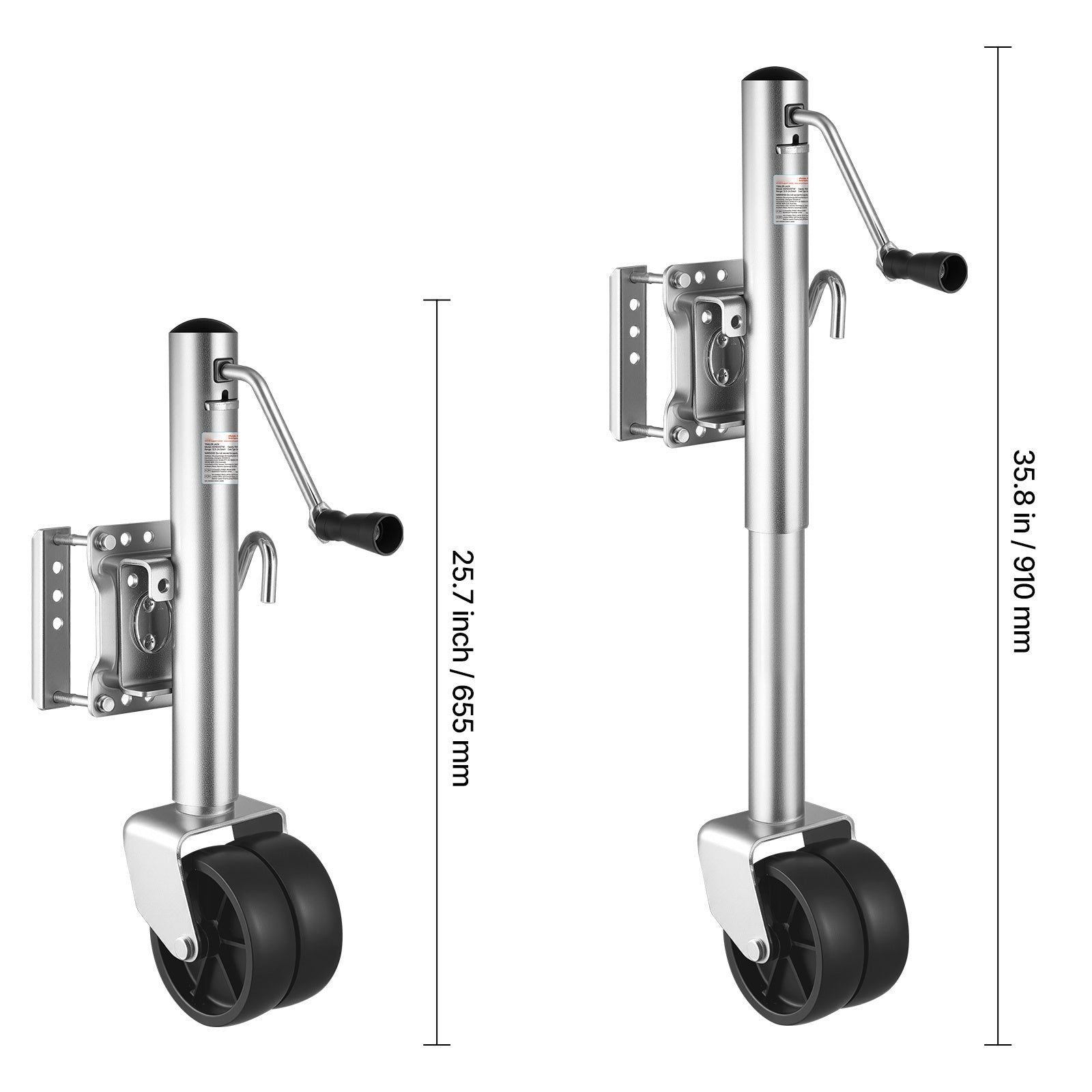VEVOR Boat Trailer Crane Marine Heavy Duty Swivel Mount Tongue Crane 1000-2000 Lbs Load Capacity