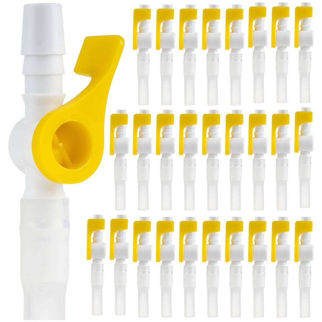 实验室及科研用品2Pcs/5Pcs防漏排尿阀，便于控制流量——配备硅胶延长管，适用于导尿管、腿部/床边尿袋及排尿系统——可在医院、家庭及护理环境中使用
