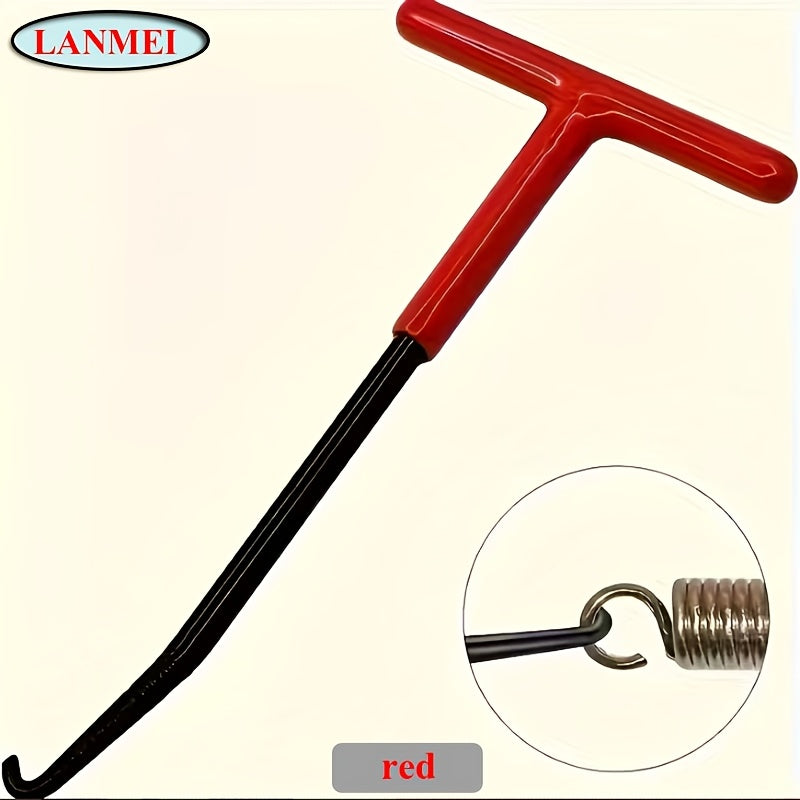 1 Piece - Motorcycle & Car Repair Tool, T-Type Spring Hook Brake Wrench, Spring Hook Wrench for Motorcycles & Electric Vehicles, Kickstand, Clutch, Exhaust Pipe Spring Removal & Installation Hook Tool