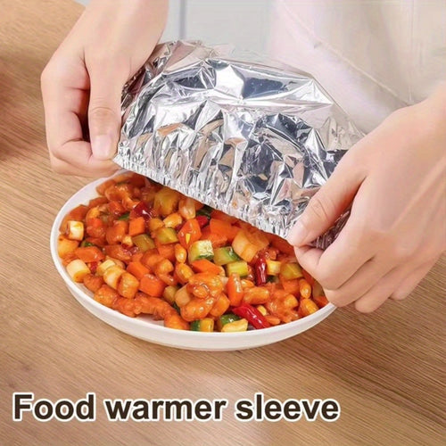 170Pcs Reusable Aluminum Foil Insulation Covers, Heat Resistant Insulated Bowl Lids, Reusable Food Fruit Warm Keeping Cup Covers, Durable Fresh Keeping Anti-Scald Reflective Lids