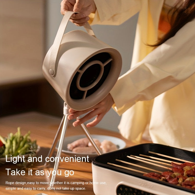2-in-1 Kitchen Range Hood – Tabletop or Wall-Mounted, Large Suction Quiet Exhaust Fan for Small Apartments, Rentals, Small Kitchens, Open Kitchens – Efficient Oil Fume Separation & Easy Cleaning, Space-Saving & Low-Noise Extractor Fan
