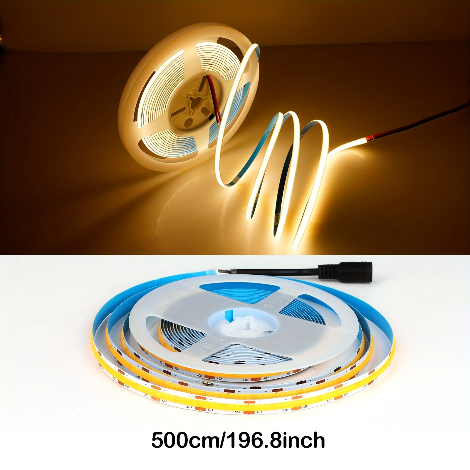 OB LED灯带（24V/16.6英尺），柔性暖白与冷白光，适用于室内装饰、家居、办公室及建筑领域。高亮度柔性灯带适用于圣诞、婚礼、酒吧及店铺展示