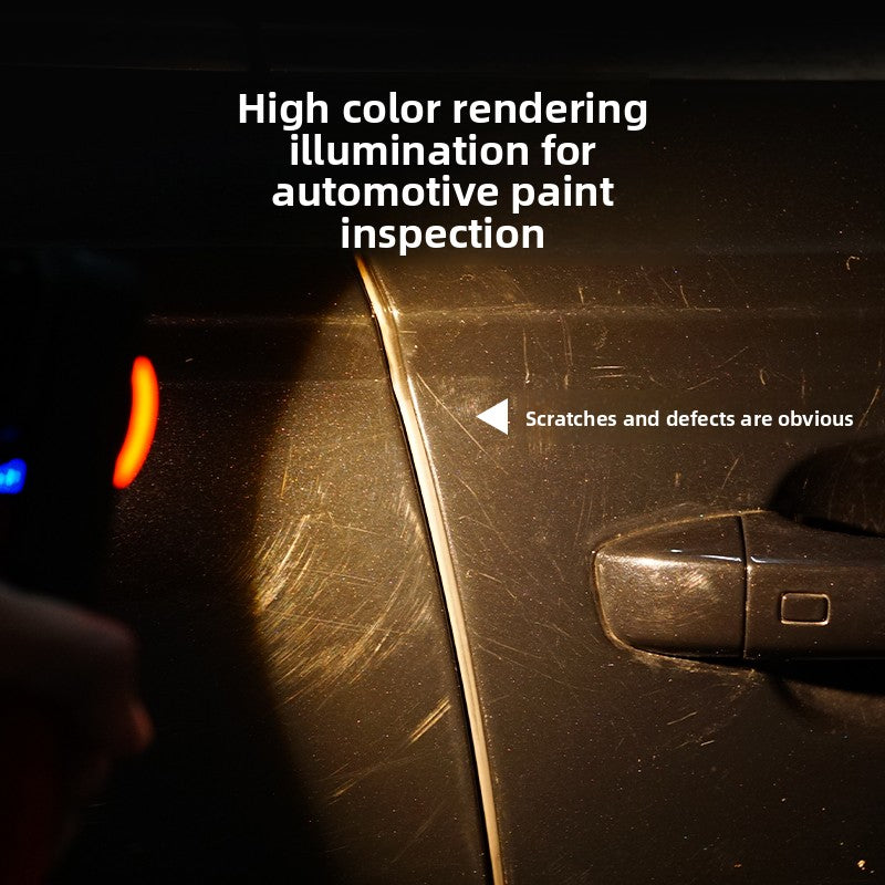 Car Maintenance Work Light, Adjustable Color Temperature, Exquisite Car Paint Pattern, Built-in 2000mAh Rechargeable Battery, 3 Brightness Modes, Ideal for Auto Repair Use