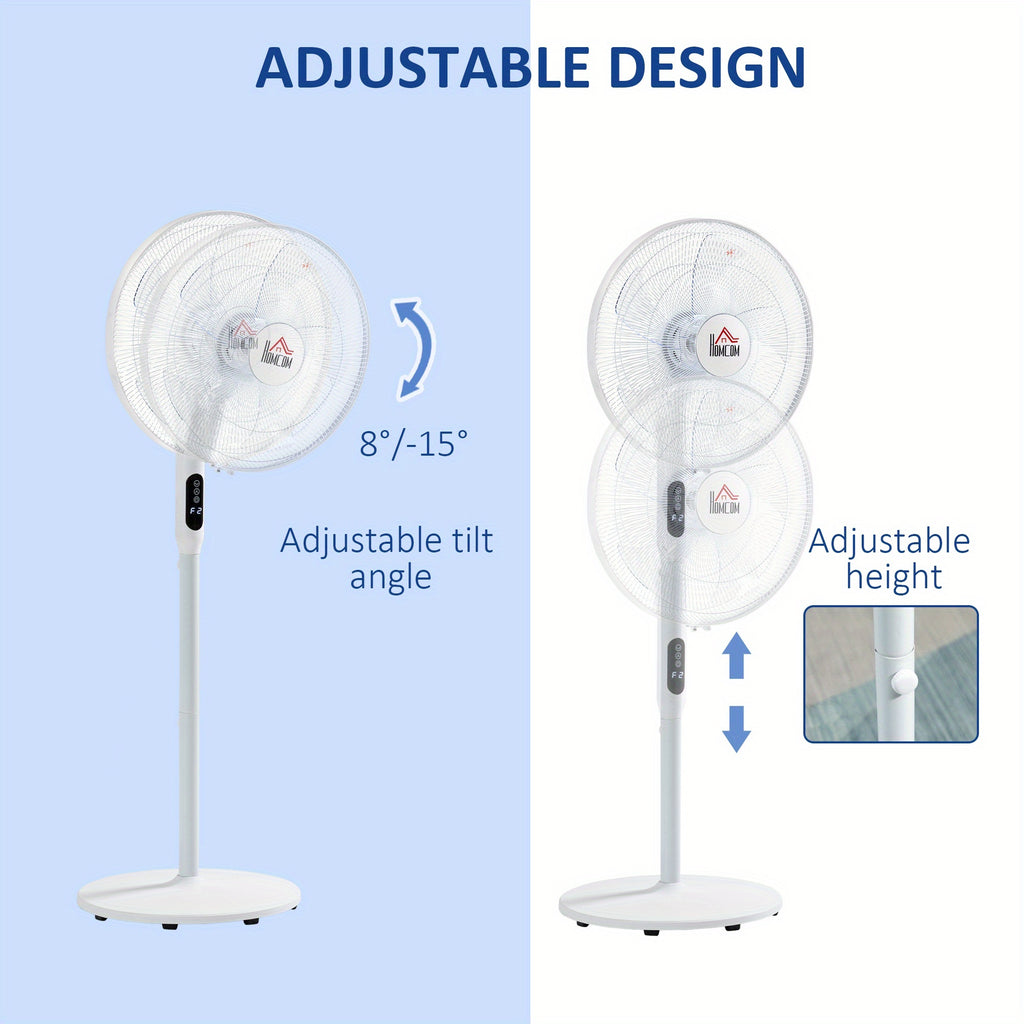 1pc HOMCOM 824-033WT Floor Standing Fan