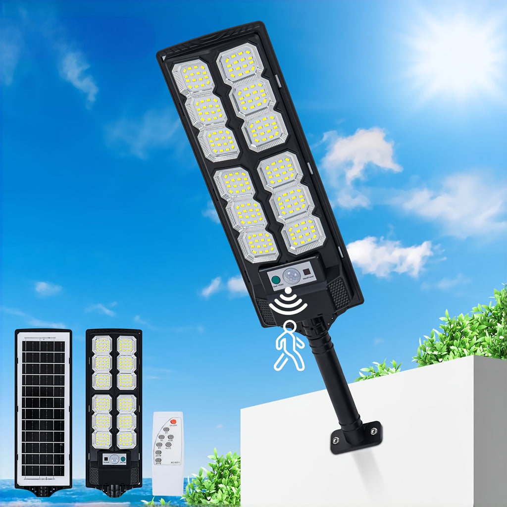 1/2-Piece Outdoor Solar Light, IPX7 Waterproof LED Floodlight, Motion Sensor Solar Light with Remote Control, Dusk to Dawn Wall Light Suitable for Farmhouse, Park, Backyard and Landscape Decoration