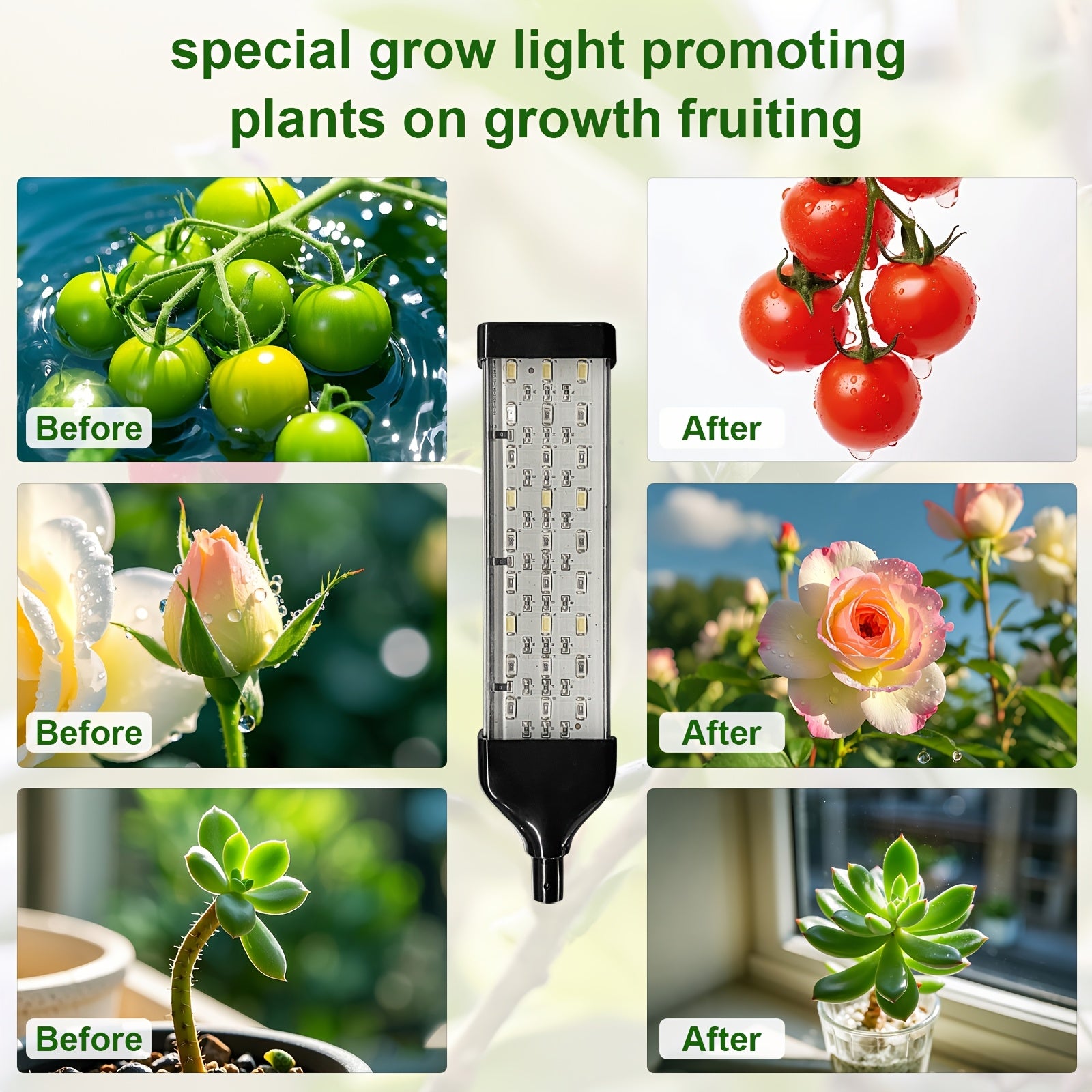 1-Pack Full Spectrum LED Plant Grow Light with Base, Movable Overhead Grow Lamp, White/Red/Blue LED Beads, 10 Dimmable Levels & Auto Timer 3/9/12H, Desktop Cabinet Clip-On Design, Perfect for Indoor Potted Plants, Easy Maintenance, Ideal Choice