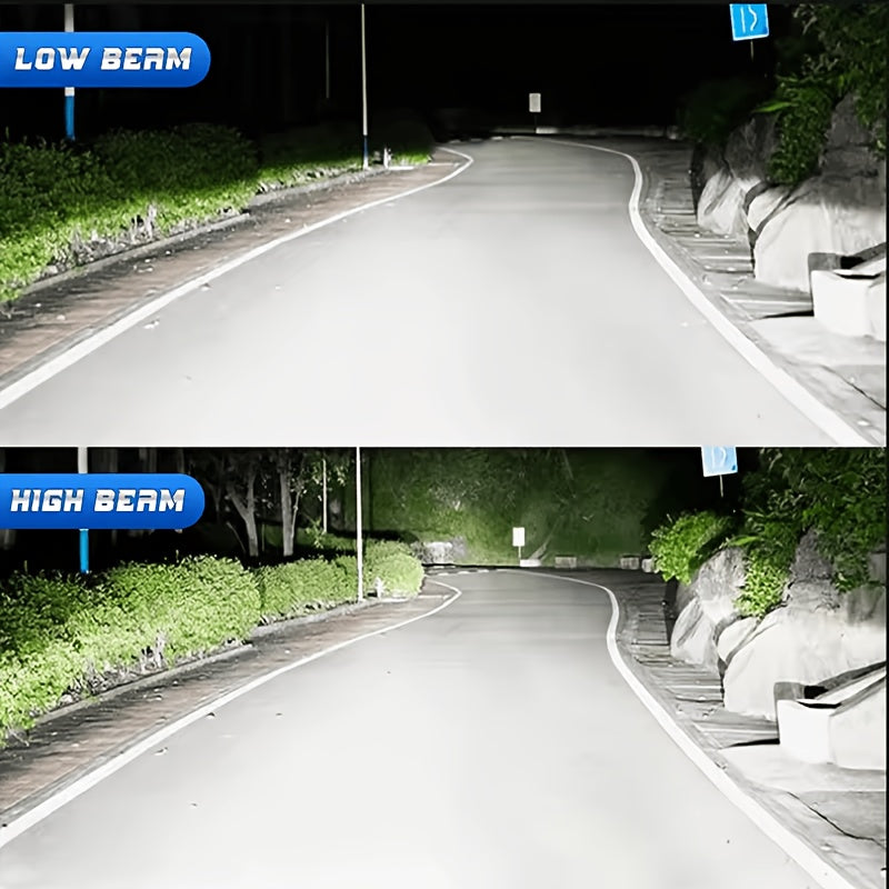 H7 LED Car Headlight Bulb 300W 60000LM Mini H7 Wireless Car Light +800% Brightness Spotlight Car Headlight 12V, No Battery Included