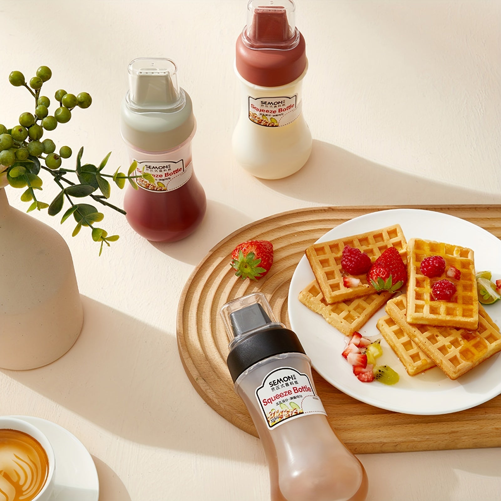 Squeeze Sauce Bottle, Suitable for Salad, Ketchup, Honey and Jam, Food Grade Material, Household Kitchen Squeeze Condiment Bottle, Oyster Sauce Squeeze Bottle