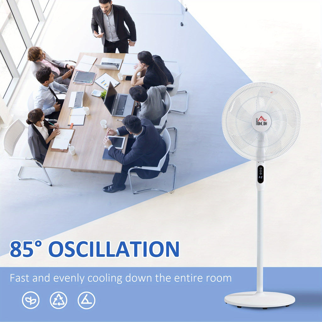 1pc HOMCOM 824-033WT Floor Standing Fan