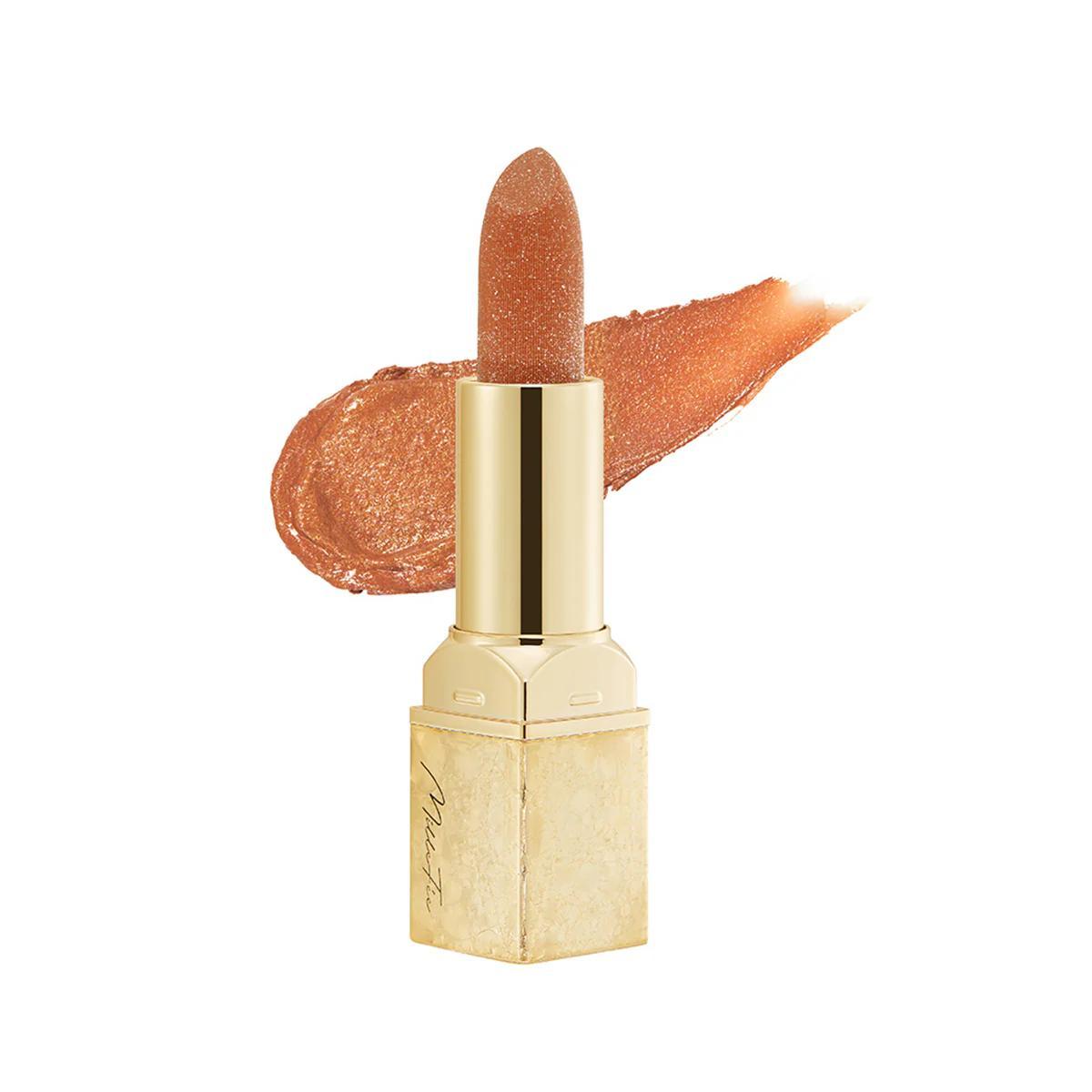 Millefée 仙女红唇膏 – 化妆唇膏，闪耀镀金银粉粉色微光唇膏，保湿亮泽唇膏，轻薄不油腻持久唇妆，哑光唇膏，彩色唇膏，唇膏礼物，持久唇膏