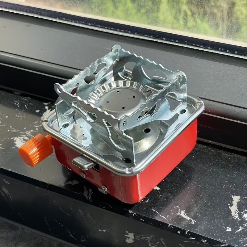 Portable Windproof Camping Stove – Stainless Steel, Foldable Design, Ideal for Outdoor Adventure, Hiking and Picnic