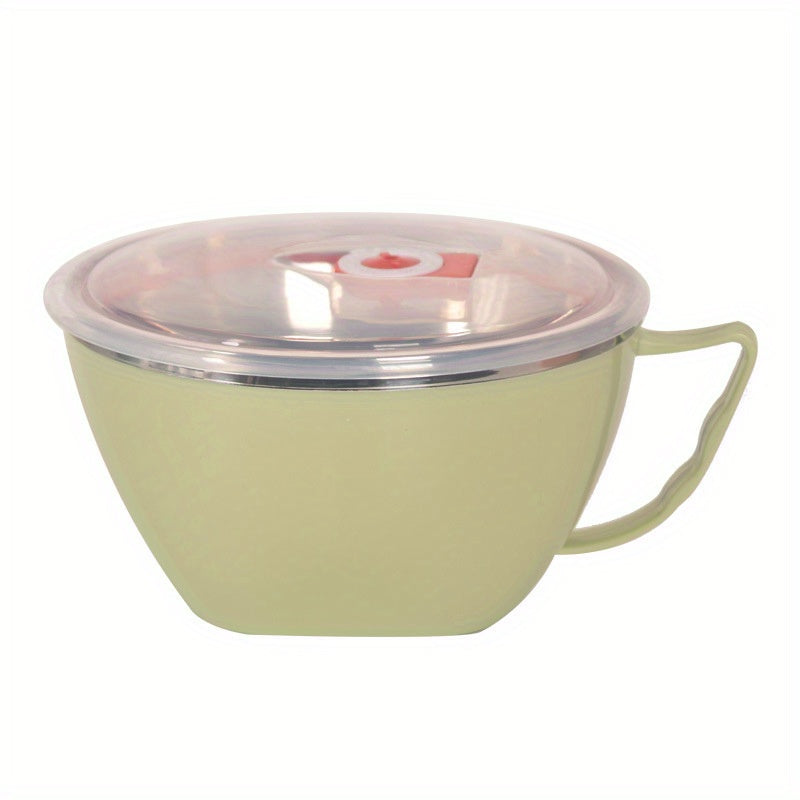 Stainless Steel Insulated Noodle Bowl with Lid – Double-Layer Leak-Proof Design, Perfect for Hot Meals, Instant Noodles &amp; Takeout Food – Durable &amp; Easy to Clean – Ideal Choice for Home, Office, School Lunch Box, Travel Food Container