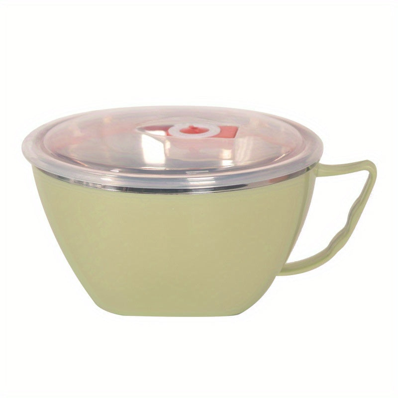 Stainless Steel Insulated Noodle Bowl with Lid – Double-Layer Leak-Proof Design, Perfect for Hot Meals, Instant Noodles &amp; Takeout Food – Durable &amp; Easy to Clean – Ideal Choice for Home, Office, School Lunch Box, Travel Food Container