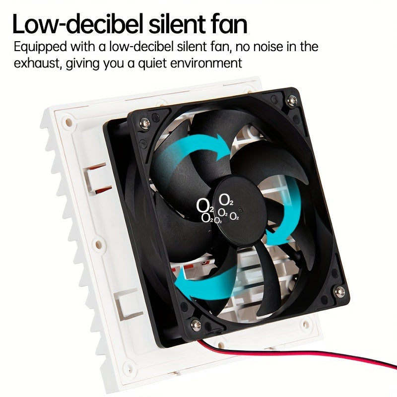 RV Silent One-Way Ventilation Fan, 2.4W 12V, White, Suitable for RV and Camper Van, Battery Not Included