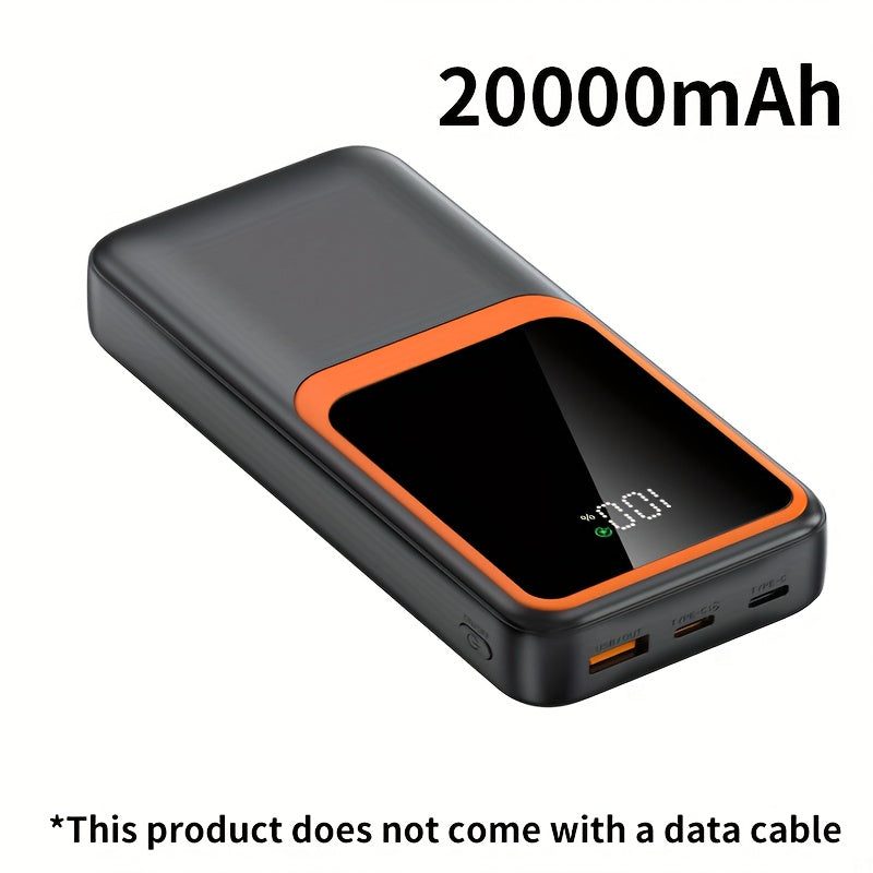 20000mAh Power Bank with LED Power Display, Portable Mobile Charger for Phones