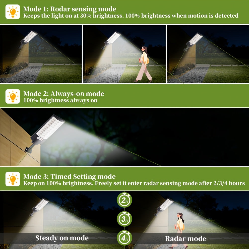 1/2 Pack Zero Electricity Cost Powerful Super Bright Solar PIR Motion Sensor LED Outdoor Street Light IP65 Wide Angle Courtyard Villa Garage Lighting Light