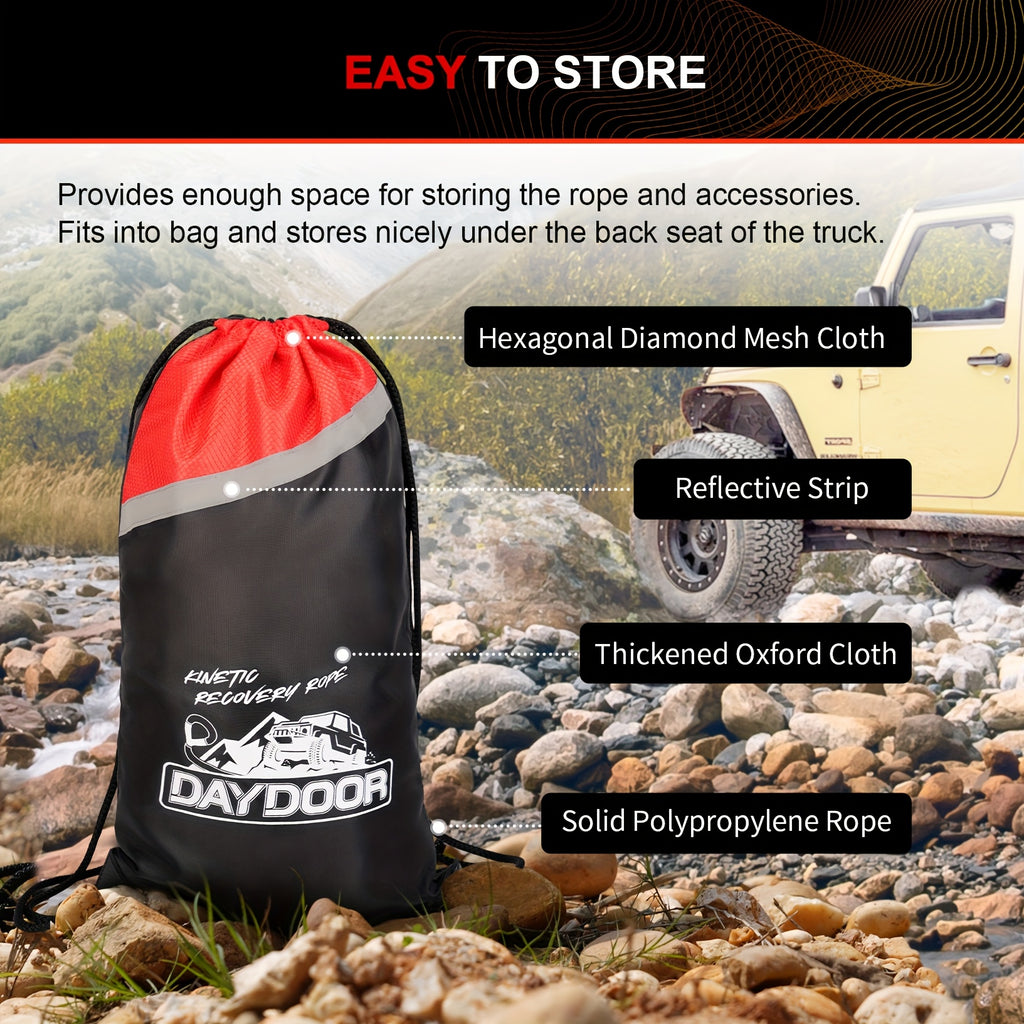 Kinetic Recovery Rope, Recovery Rope, Extreme Durable 30% Elastic Pull Rope